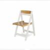 XJWWW-URG Solid Wood 2-Chair Dining Folding Butterfly Wooden Kitchen Furniture Natural Solid XJWWW-URG (Color : Black)