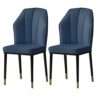 dining chair Kitchen Dining Room Furniture Chairs Kitchen Dining Chairs Set Of 2 Modern High Back Soft Seat Living Room Chairs Water Proof PU Lea