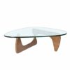 AVFORA HUANGXING - Modern And Stylish Large Round Solid Wood And Transparent Glass Dining Table