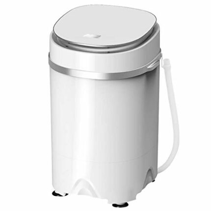 CHUNYU Portable Compact Mini Twin Tub Washing Machine Washer Spin Dryer,for bedroom Living room Balcony Bathroom, 3.6kg Capacity, White