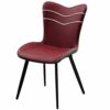 dining chair Kitchen Dining Room Furniture Chairs Faux Matte Suede Leather Dining Chairs Living Room Bedroom Kitchen Backrest Chair (Color : Dark