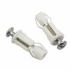 NATUCE 2pcs Toilet Seat Fittings Toilet Seat Hinges Screws Toilet Lid Screws Top Nuts Screw Fixing Hinges Screws Expanding Rubber for Toilet Cove