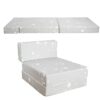 BYBYME Fold Out Guest Chair Z Bed Futon Sofa Comfortable Supreme Quality Foam for Adult and Kids Lounger Mattress (Star Moon)