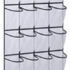 AOODA 28 Large Mesh Pockets Over The Door Shoe Rack, Hanging Shoe Organizer for Closet Hanging Shoe Rack Holder Hanger, White