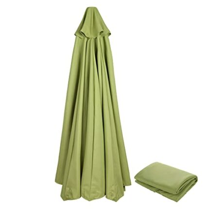 Sogaml Replacement Parasol Canopy 3 m 6 Ribs Outdoor Garden Sunshade Cloth for Patio Sun Umbrella, Waterproof UV Protection Umbrella Cover Replac