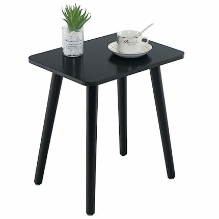 YOUDENOVA Side Table, Wooden End Table, Coffee Snack Table for Living Room, Bedroom, Bedside Table, Nightstand, Sofa Table, 40x30x43, Black