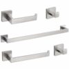 TURS 5-Pieces Bathroom Hardware Accessories Set Stainless Steel Brushed Gold Towel Bar Holder Sets, Wall Mounted,Q7LSJ-P5