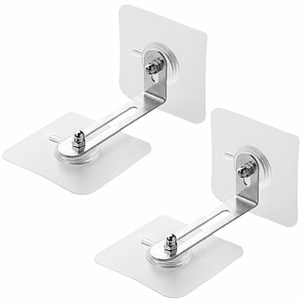 2 Pcs Furniture Wall Anchors Self-Adhesive No Drill for Baby Proofing Cabinet Anti Tip Kit for Fixing Bookcase Cabinet Wardrobe Dresser Bedside C