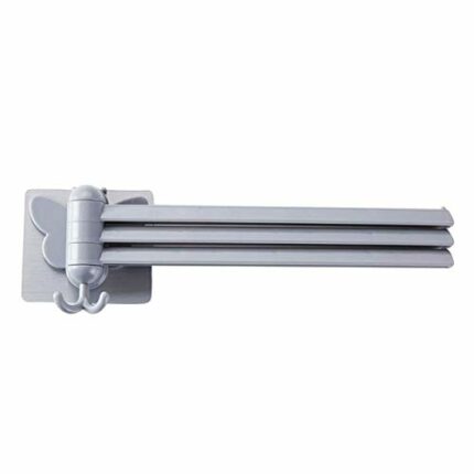 RSOCHS Plastic Bathroom Towel Holder Swivel Towel Rail Hanger Shelf Rotate Towel Hat Rack (Color : D)