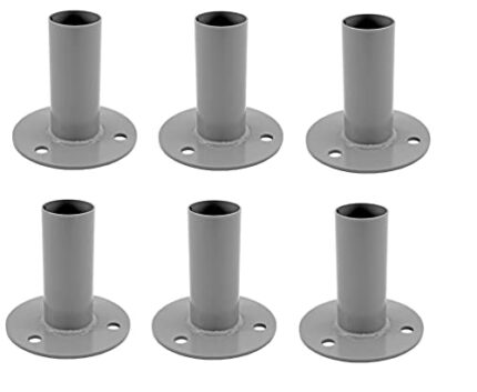 UST Wellsbond Canopy Fittings Coupling Foot Pad Connectors 1-3/8" and 1-5/8" Diameter Pipe Multi-Packs (6, 1 Way (Foot Pad))