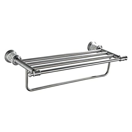 HIGOH Towel Racks,Bathroom Towel Rack Wall Mounted Towel Holder,Stainless Steel Towel Rack,304 Bathroom Rack with Single Towel Bar,Wall Mounted B