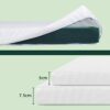 CHUN YI Mattress Topper Quilted Bed Protector Single 3 Inch Gel-Memory Foam Mattress Topper with Washable & Removable Cover for Sleep and Pressur