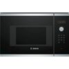 Bosch Serie 4 BFL523MS0B Built In Microwave - Stainless Steel & Bosch Serie 2 HHF113BR0B Stainless Steel Single Electric Oven with A Energy Effic