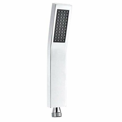 S R SUNRISE SRSH-011 Brass Handheld, L-Style High Pressure, Luxury Hand Shower Head,Silvery-White， Chrome Finish, Small