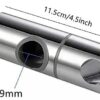 Nicoone Hand Shower Bracket,Adjustable ABS Shower Rail Head Slider Clamp Holder Bracket for a Standard 19mm Round Shower Riser Rail