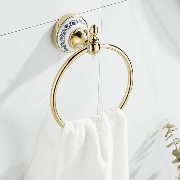 HIGOH Towel Racks,Towel Holder Bath Towel Holder, Bathroom Hand Towel, Towel, Wall Mounted Stainless Steel Kithen Washroom Bath Towel Holder Hang
