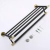 bathroom towel rack, Towel Bar 304 Stainless Steel and Brass Towel Rails Heavy Duty Towel Holder Wall Mounted Towel Storage Rack for Bathroom, Ki