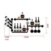 Wine racks metal Loft Retro Industrial Style Shelf Iron Art Solid Wood Water Pipe Wall-mounted Wine Rack Wine Rack Glassware Rack Goblet Holder