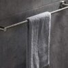 Bathroom Bathroom Towel Hanging Suspension Brushed Towel Rack Single Rod Kitchen Balcony Towel Bar Towel Bracket Tower Hanger/80Cm