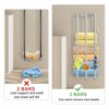 Towel Rack Wall Mounted, New Upgrade 3-Bar Towel Racks for Rolled Towels, Metal Towel Holder Widen for Large Folded Washcloths, Bath Towel Storag