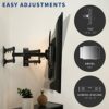 VIVO Corner TV Wall Mount for 37 to 70 inch LCD LED Plasma Flat Screens, Full Motion Articulating Bracket, VESA up to 600x400, MOUNT-CR70C