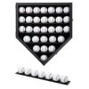 Baseball Display Frame Case Baseball Shadow Box Wall Cabinet Baseball Holders for 30 Balls Display with Lockable Anti Fade UV Protection Acrylic