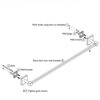 Agua Accessories Towel Rails Wall Mounted 65cm, Stainless Steel Towel Rack Hanging Cloths for Bathroom, Chrome Kitchen Square Towel Holder Bar is