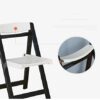 XJWWW-URG Solid Wood 2-Chair Dining Folding Butterfly Wooden Kitchen Furniture Natural Solid XJWWW-URG (Color : Black)
