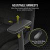 Corsair TC100 RELAXED Gaming Chair - Fabric - Racing-Inspired Design - Lumbar Pillow - Detachable Memory Foam Neck Pillow - Adjustable Seat Heigh