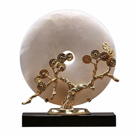 n/a New Chinese style jade safe buckle money tree decoration living room porch study room decoration wine cabinet decoration copper