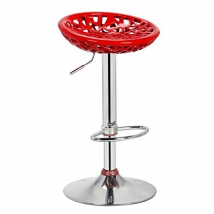 LUKEO Chair Simple Design Furniture Cushioned Leatherette Upholstery Airlift Swivel Barstool