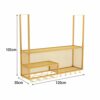Qunine Wine Glass Hanging Rack, Wall Mounted Wine Rack,Bottle & Glass Holder,Clear Storage Store Red, White, Champagne, Floating Wine Shelf and G