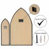 3 Pack Gothic Mirror Set - Goth Wall Decor Tiny Acrylic Mirrors - Church Window Mirros - Cathedral Arch Wall Decor - Halloween Indoor Decoration