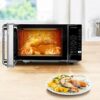 AIQMML Oven Microwave Oven/Built-in with Inverter Technology and Sensor, Bake All-in-One Home Air Two-in-One Electric Appliance Kitchen Appliance