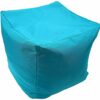 Artistic Fashionista* New Waterproof Square Cube Bean Bag Indoor Outdoor Garden Footstool Rest Seat Pouffe Ottoman Beanbag 40x40x40 cm (Purple)