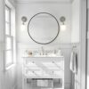 ZENMAG Round Wall Mirror, 30" Metal Framed Round Mirror, Large Bathroom Mirror, Decorative Large Black Round Wall Mirror for Living Room, Bedroom
