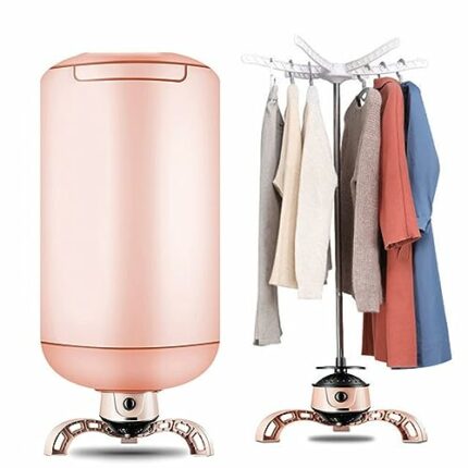 Heated Drying Rack, 900w Indoor Clothes Dryer, Quick-drying Hot Air Cylinder With Cover, Load-bearing 10~15kg, 0-180min Timing Range, Suitable Fo