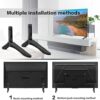 TV Base Pedestal Feet Table Top TV Stand Mount Legs with Weight Capacity 99Lbs, Mounting Holes Distance 2.16in/5.5cm or Within 1.77in/4.5cm TV Pe