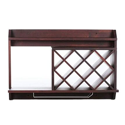 NEOCHY Modern Minimalist Wall Wine Rack, Wall Decoration Rack Restaurant Hanging Wine Cabinet