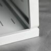ANYHI Bathroom Wall Mirror with Shelf, White Bathroom Mirror for Wall, Rectangular Wall Hanging Mirror for Living Room Bedroom Entryway, Horizont