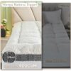 Twin XL Mattress Topper, Cymula Sherpa Mattress Pad for College Dorm Bed 2inch Extra Thick Mattress Cover with 900GSM Down Alternative Soft Plush