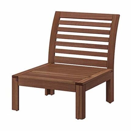 ÄPPLARÖ One-seat section, outdoor, brown stained, 63x80x73 cm durable and easy to care for. Outdoor sofa sections. Lounging, relaxing furniture.