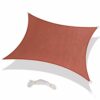 Warooma 2.5m x 2.5m Sun Shade Sails Canopy with Rope Rectangle Sand UV Heavy Duty Commercial Grade Patio Waterproof Block Sun Shade Awning for Ou