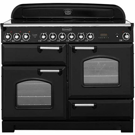 Rangemaster CDL110ECBL/C Freestanding A Rated Electric Range Cooker -Black / Chrome