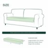 CHUN YI Stretch Sofa Seat Cushion Cover, Fitted Sofa Couch Cushion Covers Furniture Protector, Replacement for Cushion Checks Jacquard Sofa Seat