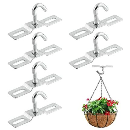 Ceiling Chandelier Hook QSXX 6 PCS Hook Pendant Fitting with Used for Swing Chair Yoga Mosquito Net Boat Rigging Marine Deck Hardware Chandelier