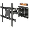 BONTEC TV Wall Bracket for 37-80 inch LED LCD Flat & Curved Screen, Swivel Tilt TV Wall Mount Full Motion, Heavy Duty Strong Solid Dual Arms up t