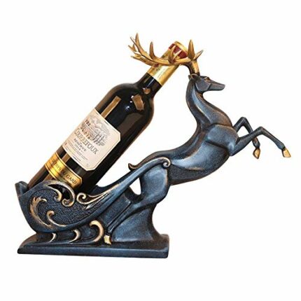 Stylish Simplicity Fashion Home Decorations Desktop Porch Bar Restaurant Decoration European Creative Deer Wine Rack Decoration Wine Cabinet Craf