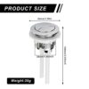 Toilet Flush Buttons 38MM Toilet Push Button Flush Replacement Replacement Dual Double Flush Water Tank Replacement Dual Rod Push Cistern Standar