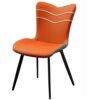 dining chair Kitchen Dining Room Furniture Chairs Faux Matte Suede Leather Dining Chairs Living Room Bedroom Kitchen Backrest Chair (Color : Dark